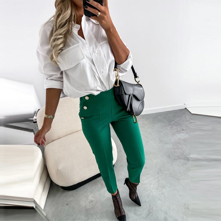 Casual Spring Suit Pants - Image 4