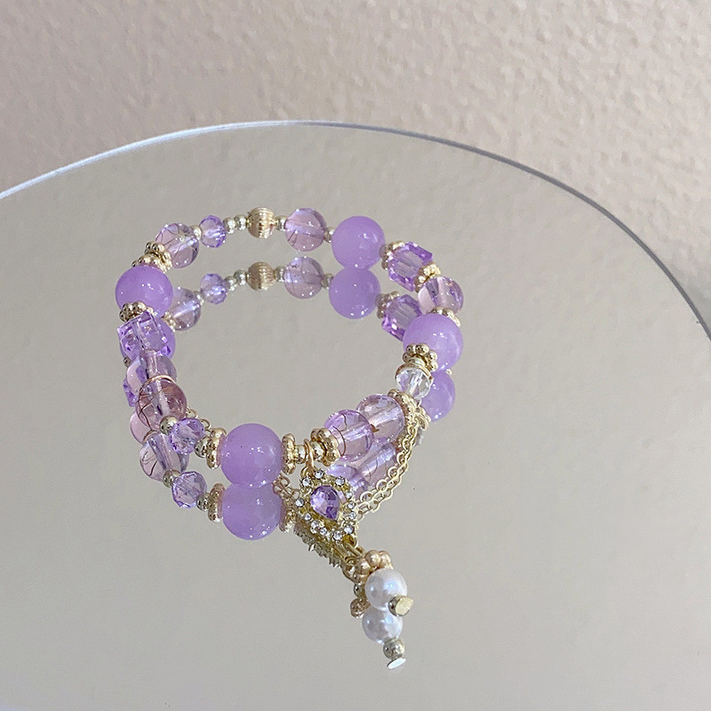White Purple Bracelet