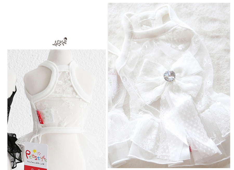 Summer Small Pet Wedding Dress Image 6
