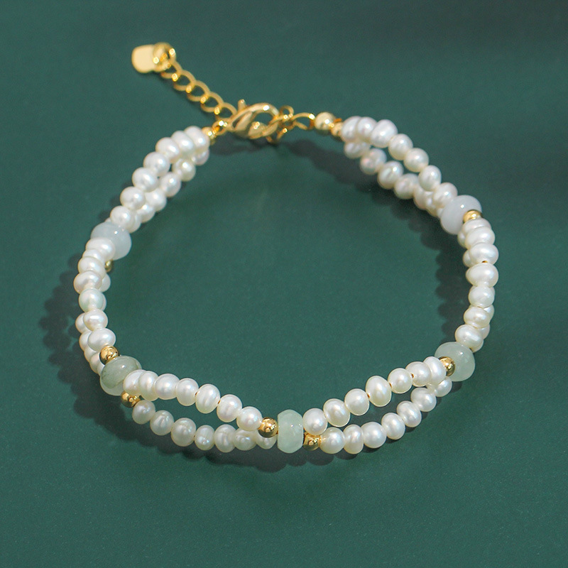 Woven Handmade Freshwater Pearl Bracelet Image 3
