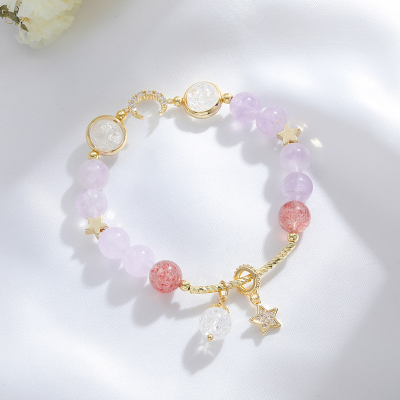 Bracciale stelle e luna per lo stile quotidiano da donna