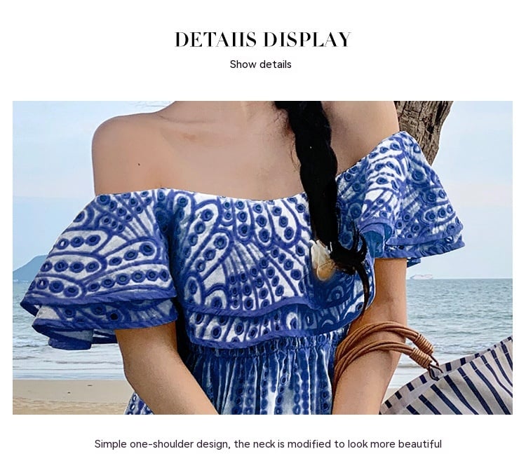 French Embroidery Hollow Chic Niche Dress 3