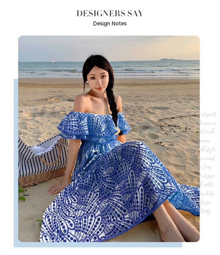 French Embroidery Hollow Chic Niche Dress 2