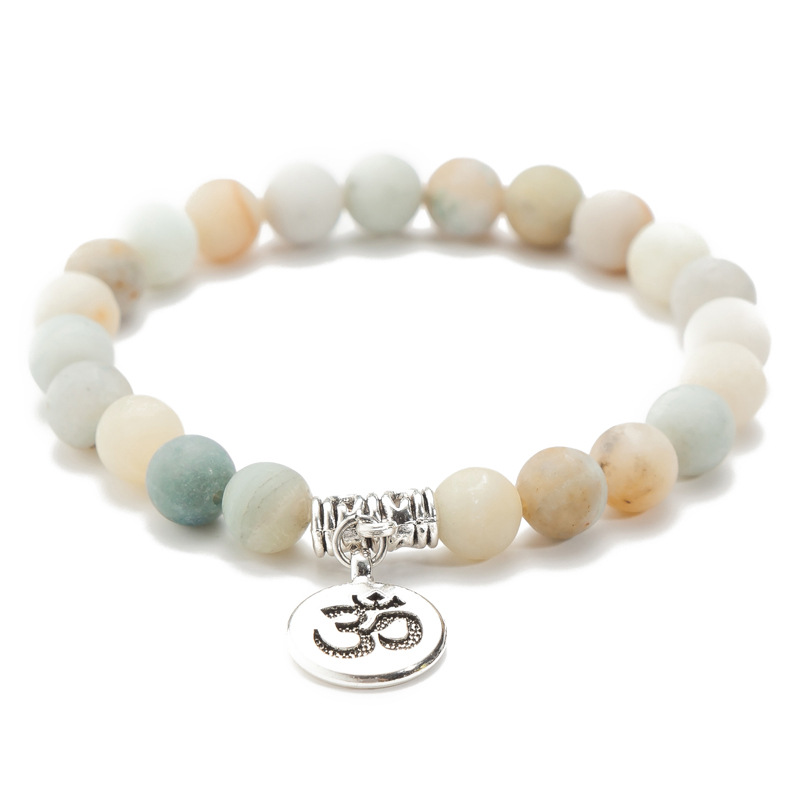 Lotus Pendant Energy Yoga Bead Bracelet - Style C