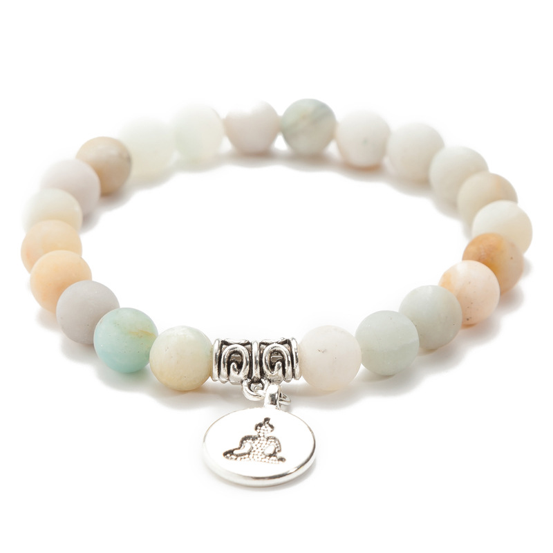 Lotus Pendant Energy Yoga Bead Bracelet Lifestyle