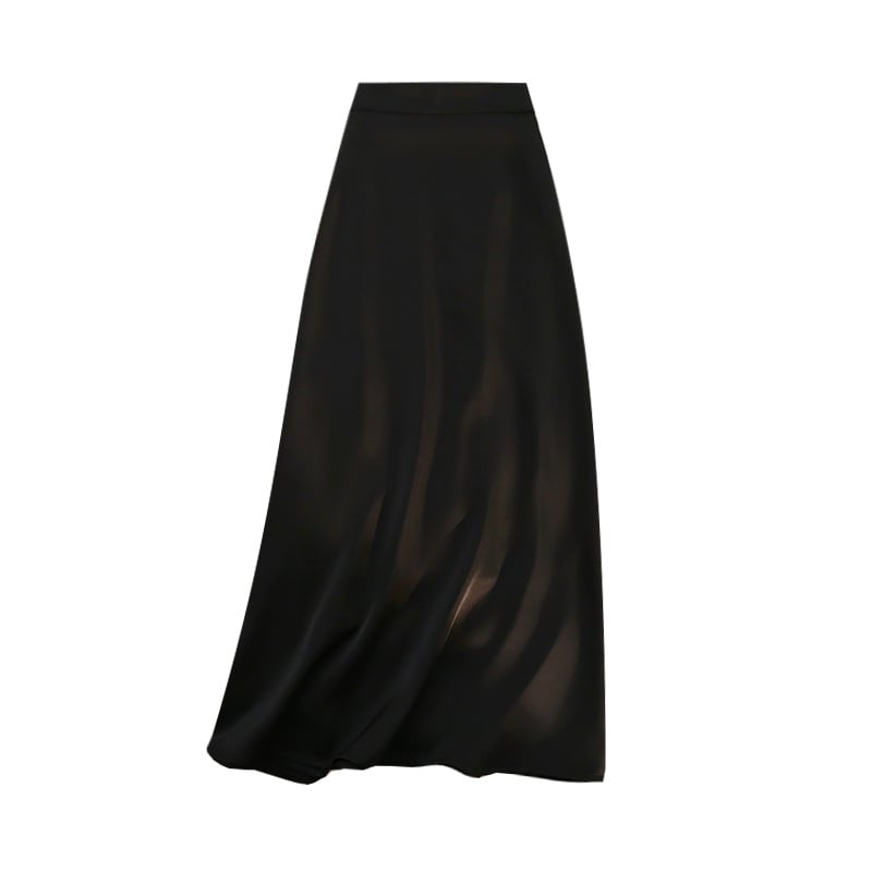 Satin Skirt Image 3