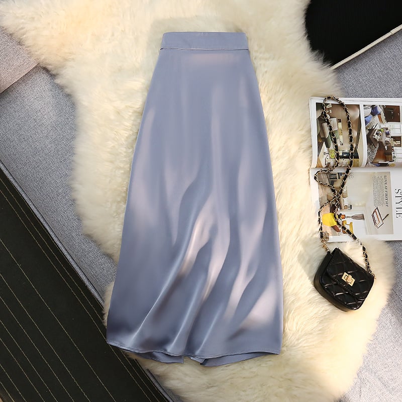 Satin Skirt Image 6