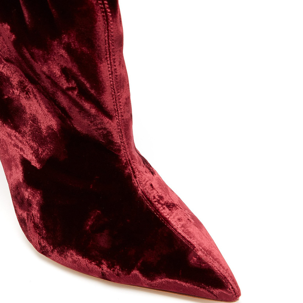 Wine Red High Heel 5