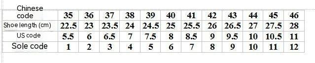Shoe Size Chart