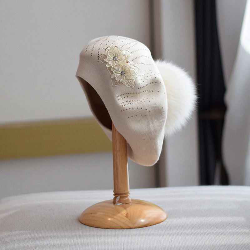 Wool Beret Beige