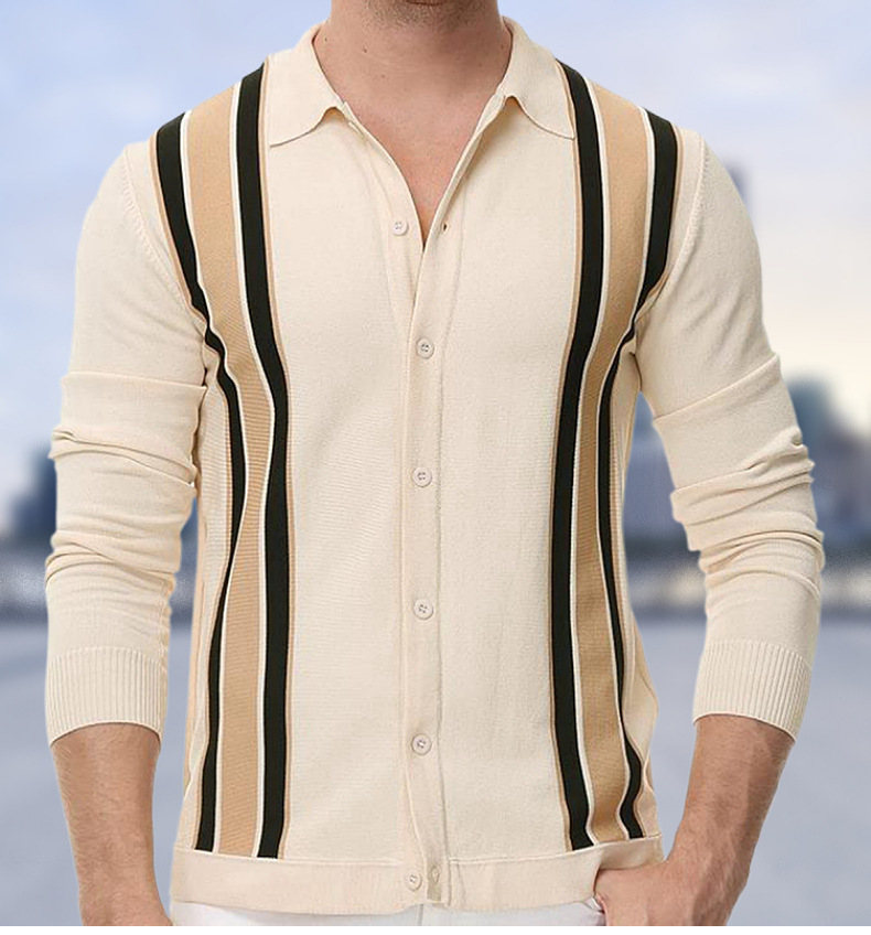 Men's Spring Thin Knitted Shirt 10
