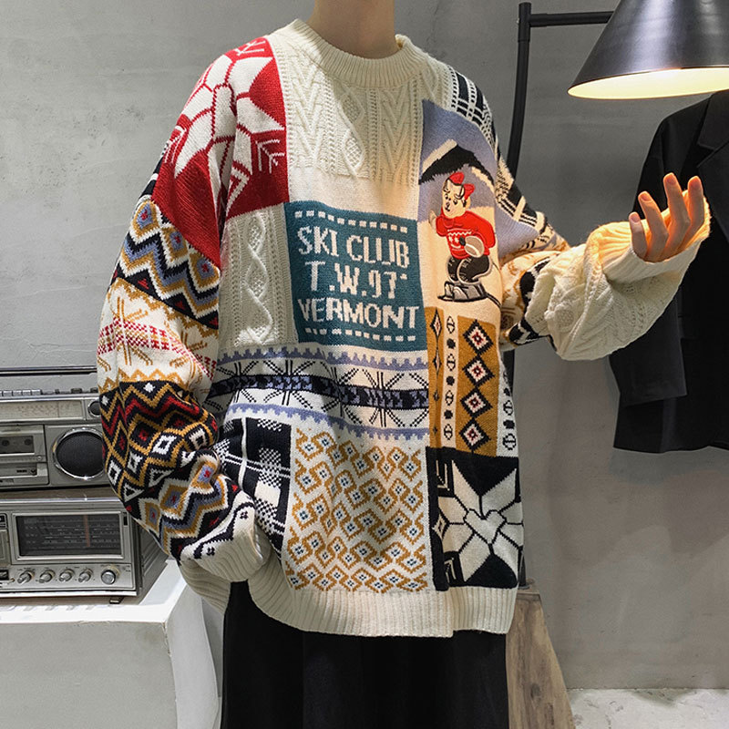 Lazy Style Loose And Thick Sweater Image 3