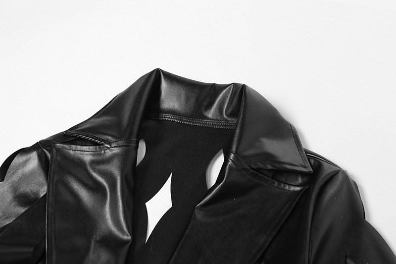 Women's Lapel Hollow Cardigan Trench Coat