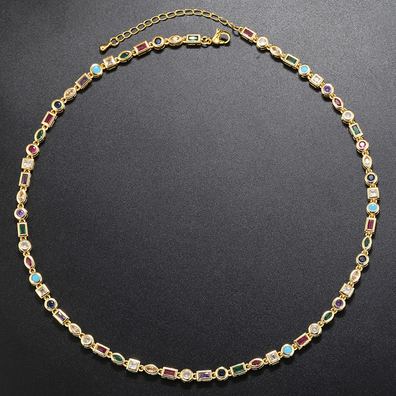Colorful Crystals Bracelet Necklace 7