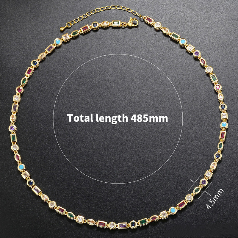 Colorful Crystals Bracelet Necklace 2