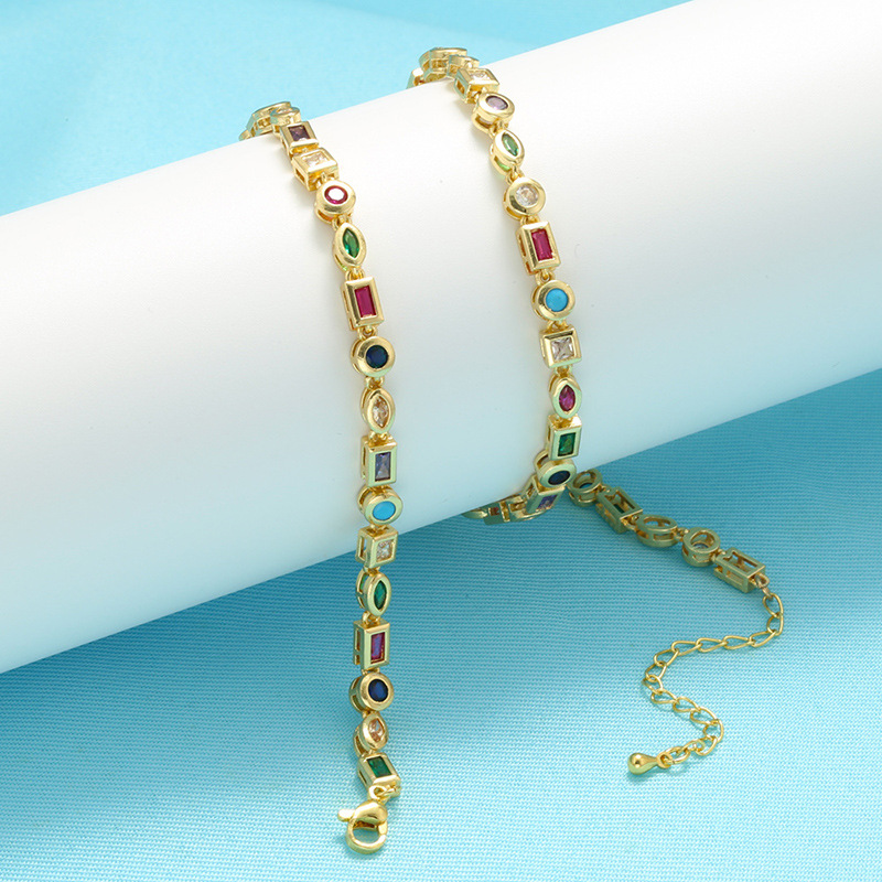 Colorful Crystals Bracelet Necklace 3