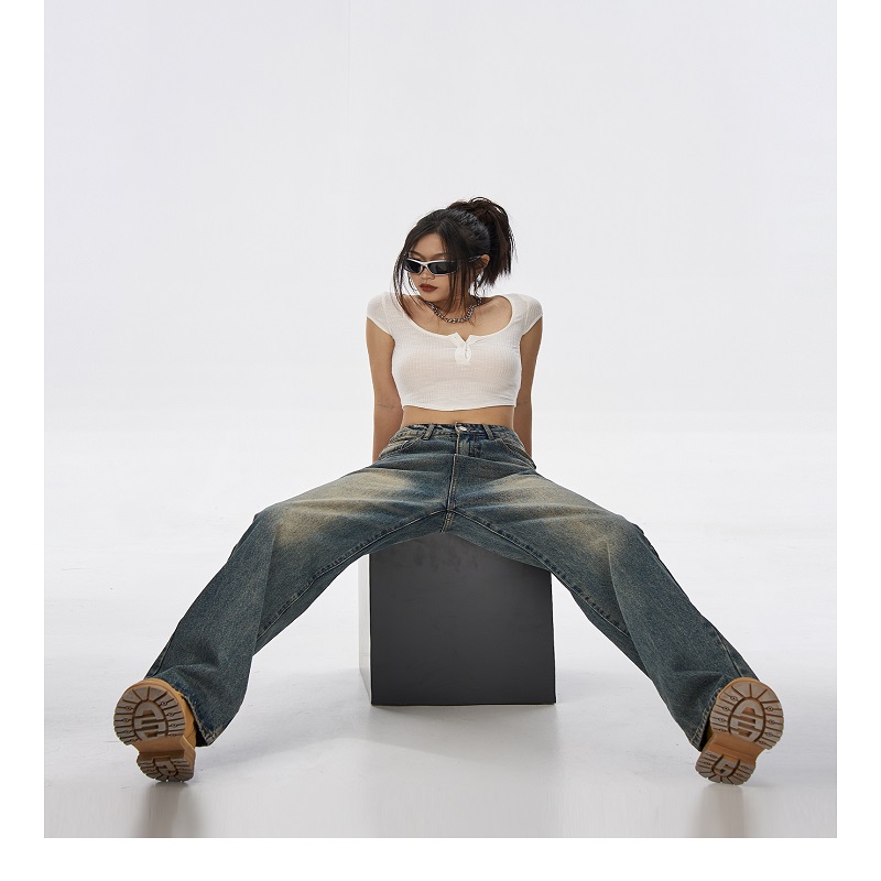 High Waist Wide Leg Jeans 6