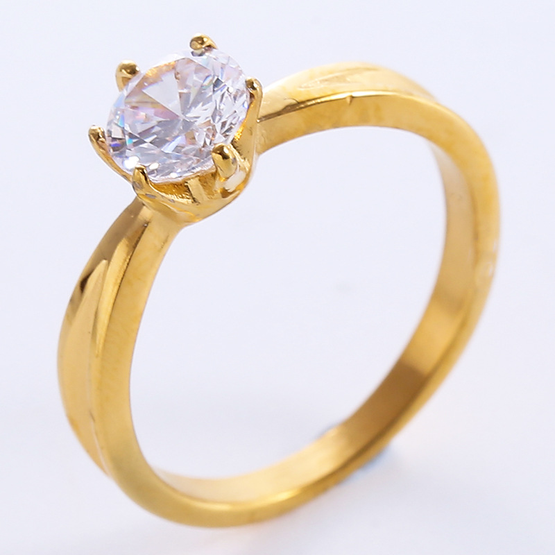 Simple Stainless Steel Shiny Ring - Image 2