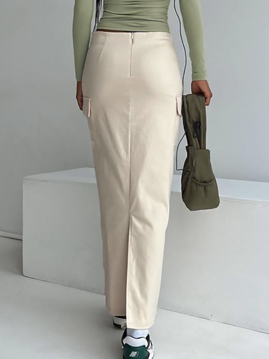 Women's Fashionable All-matching Tied High Waist Skirt Image 5