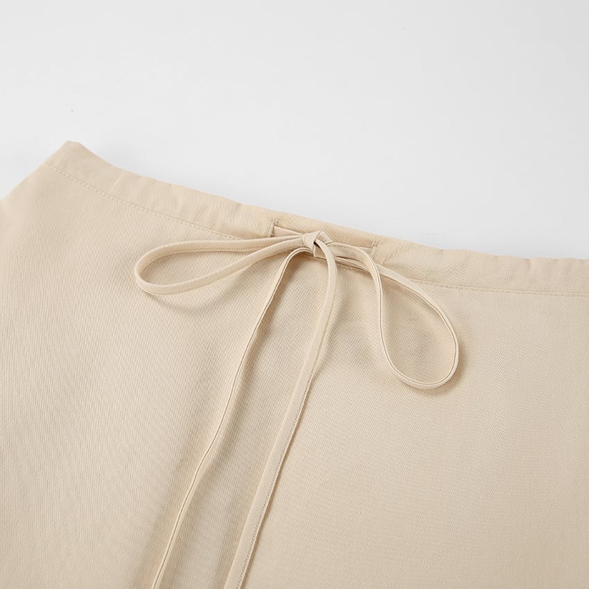 Women's Fashionable All-matching Tied High Waist Skirt Image 1