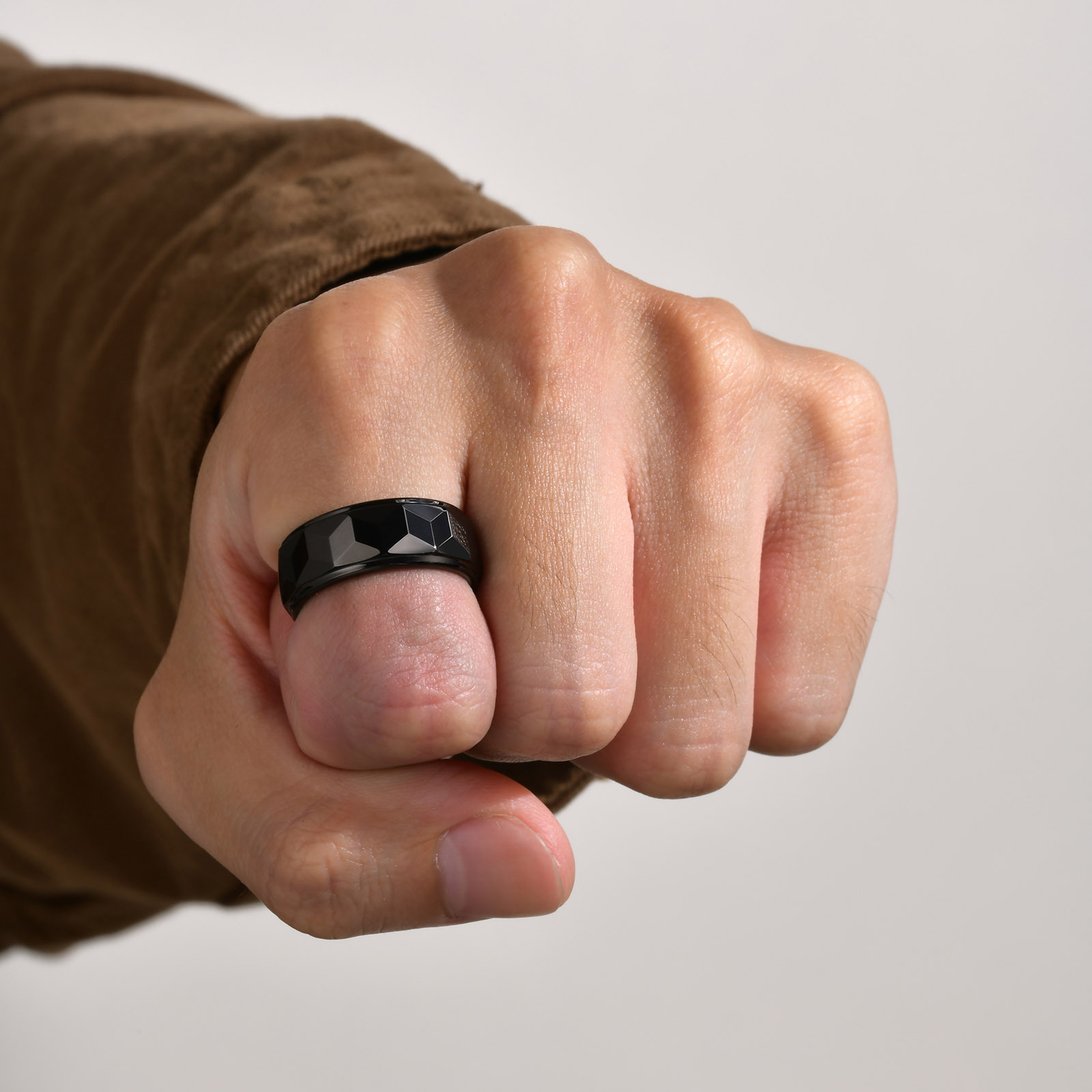 Tungsten Steel Gold Ring Design 5