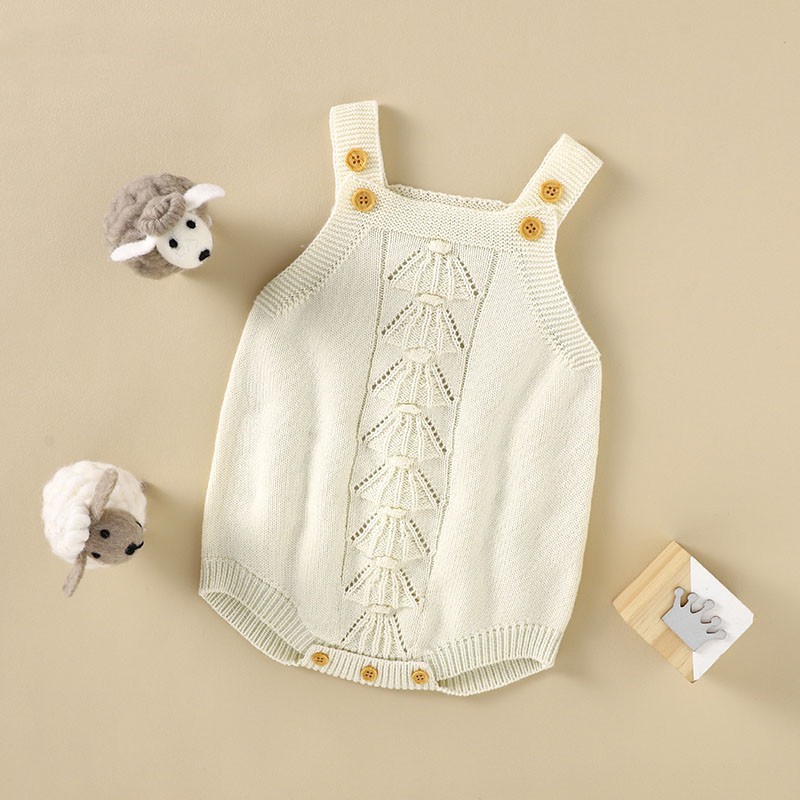 Beige Baby Romper