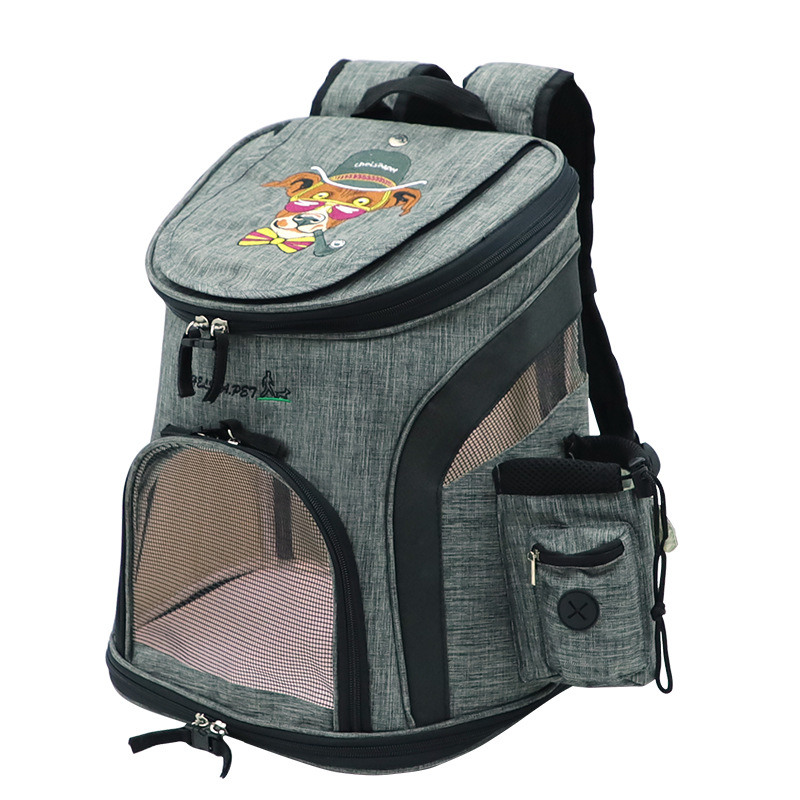 Pet Backpack Grey Green