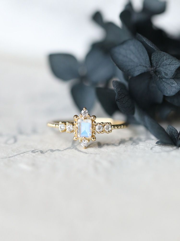 Moonlight Stone Plated S925 Silver Love Heart Ring - Lifestyle