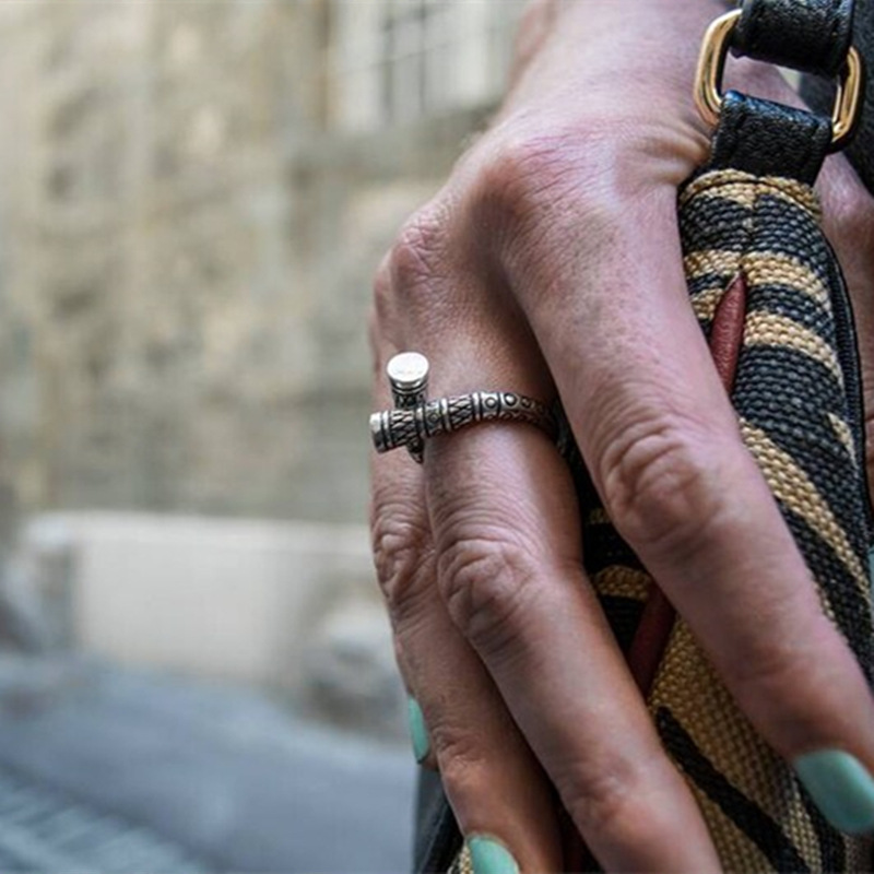 Vintage Vikings Totem Ring 5