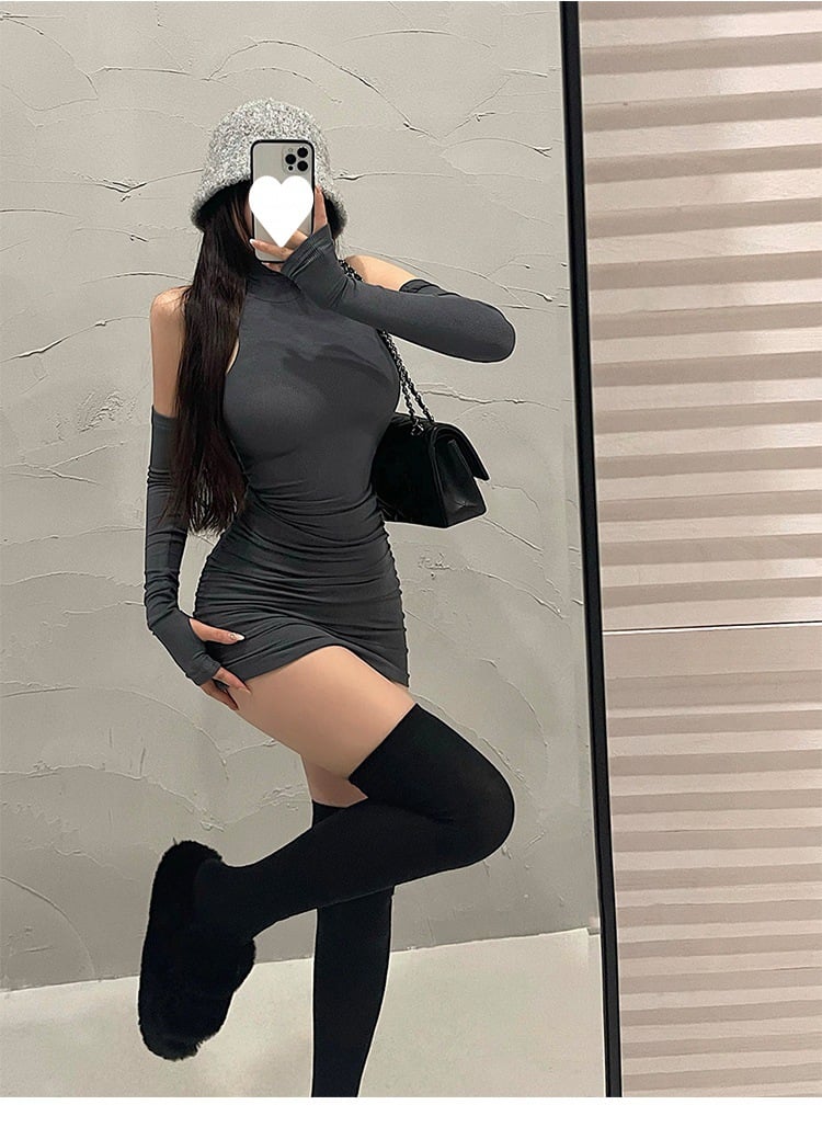 Spring Sexy Turtleneck Skirt 3