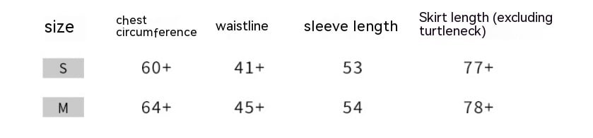 Spring Sexy Turtleneck Skirt 1