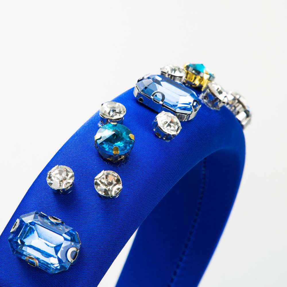 Stylish hair band in sapphire blue