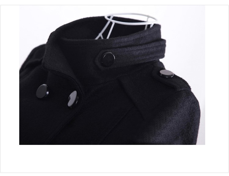 Slim Woolen Coat - Image 2