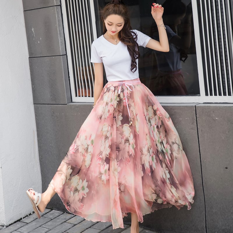 Chiffon Skirt Image 6