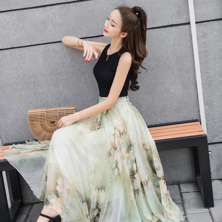 Chiffon Skirt Image 3