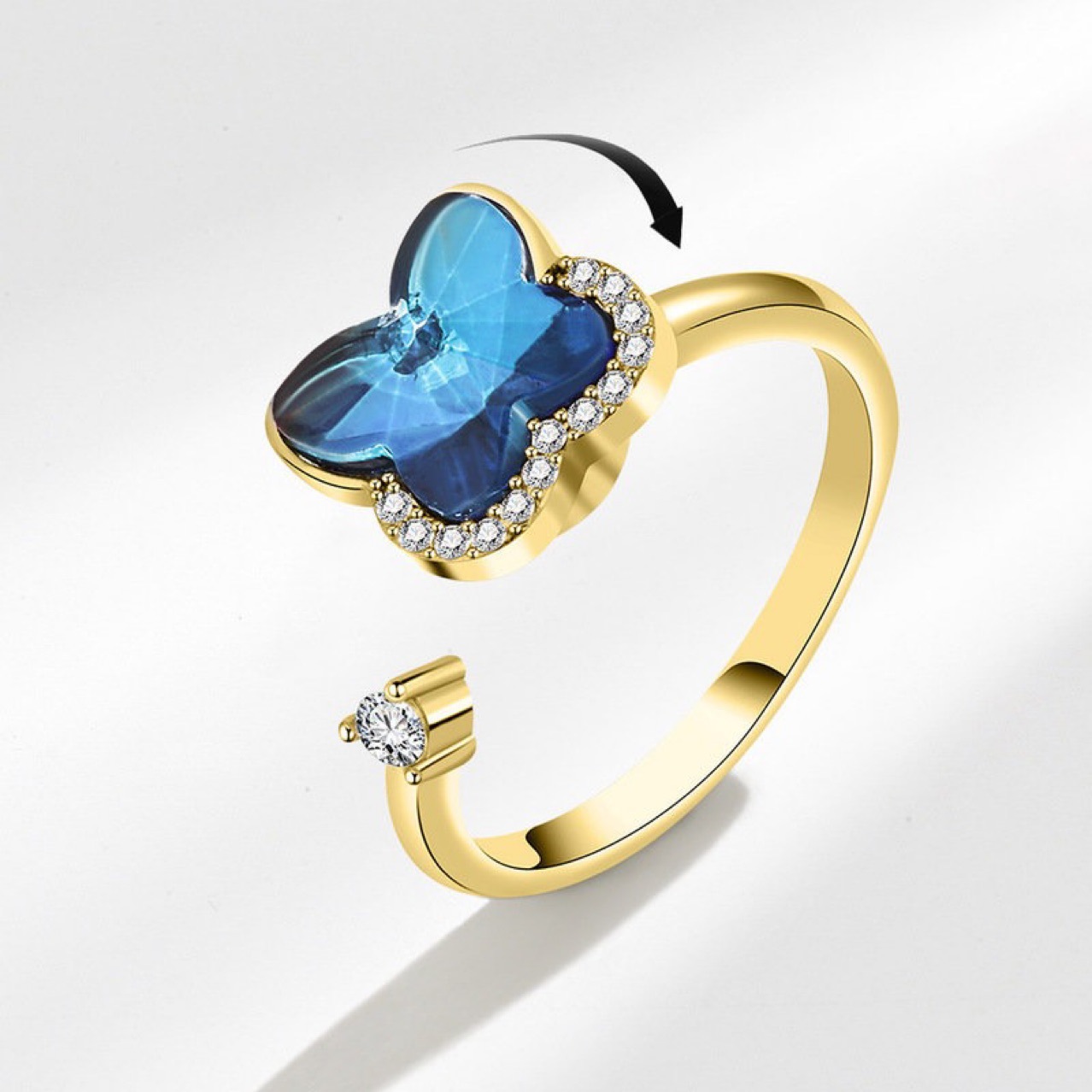 Elegant Butterfly Ring