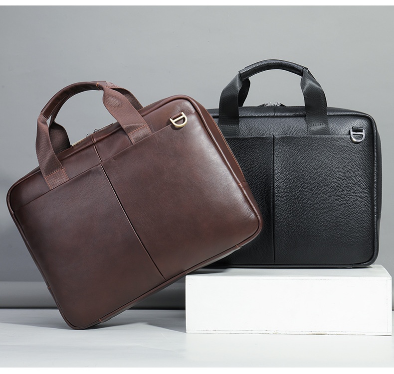 Genuine Leather Briefcase - Details