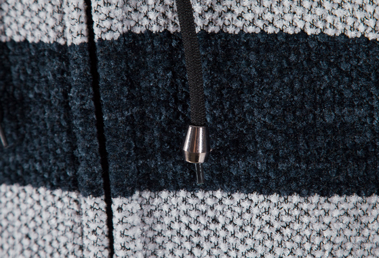 Hooded Striped Cardigan 7