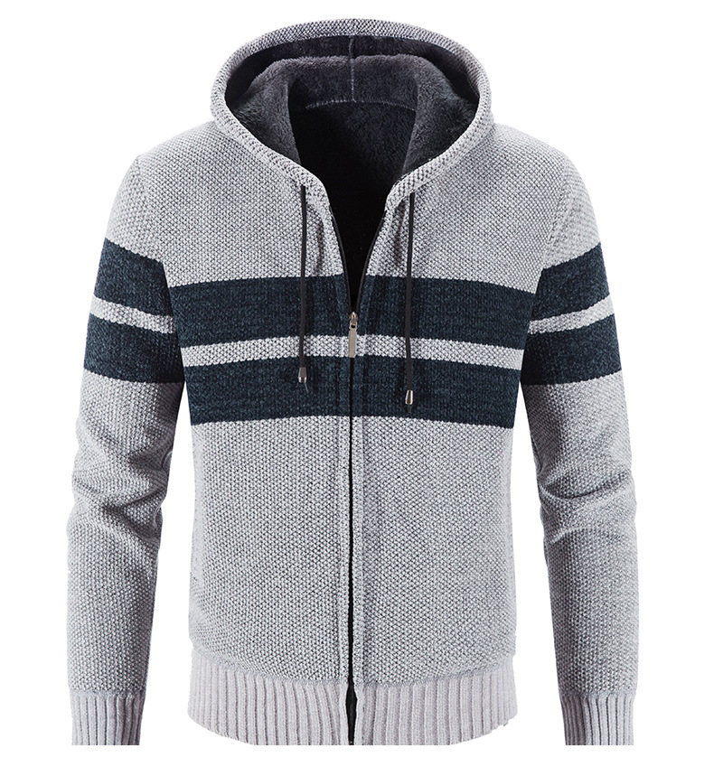 Hooded Striped Cardigan 5