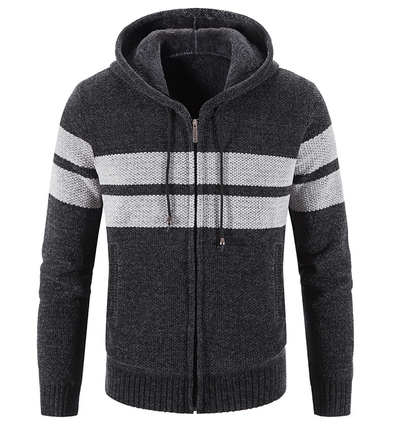 Hooded Striped Cardigan 4