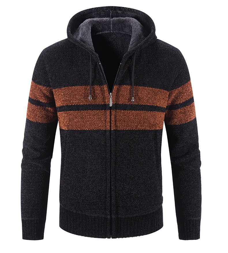 Hooded Striped Cardigan 2