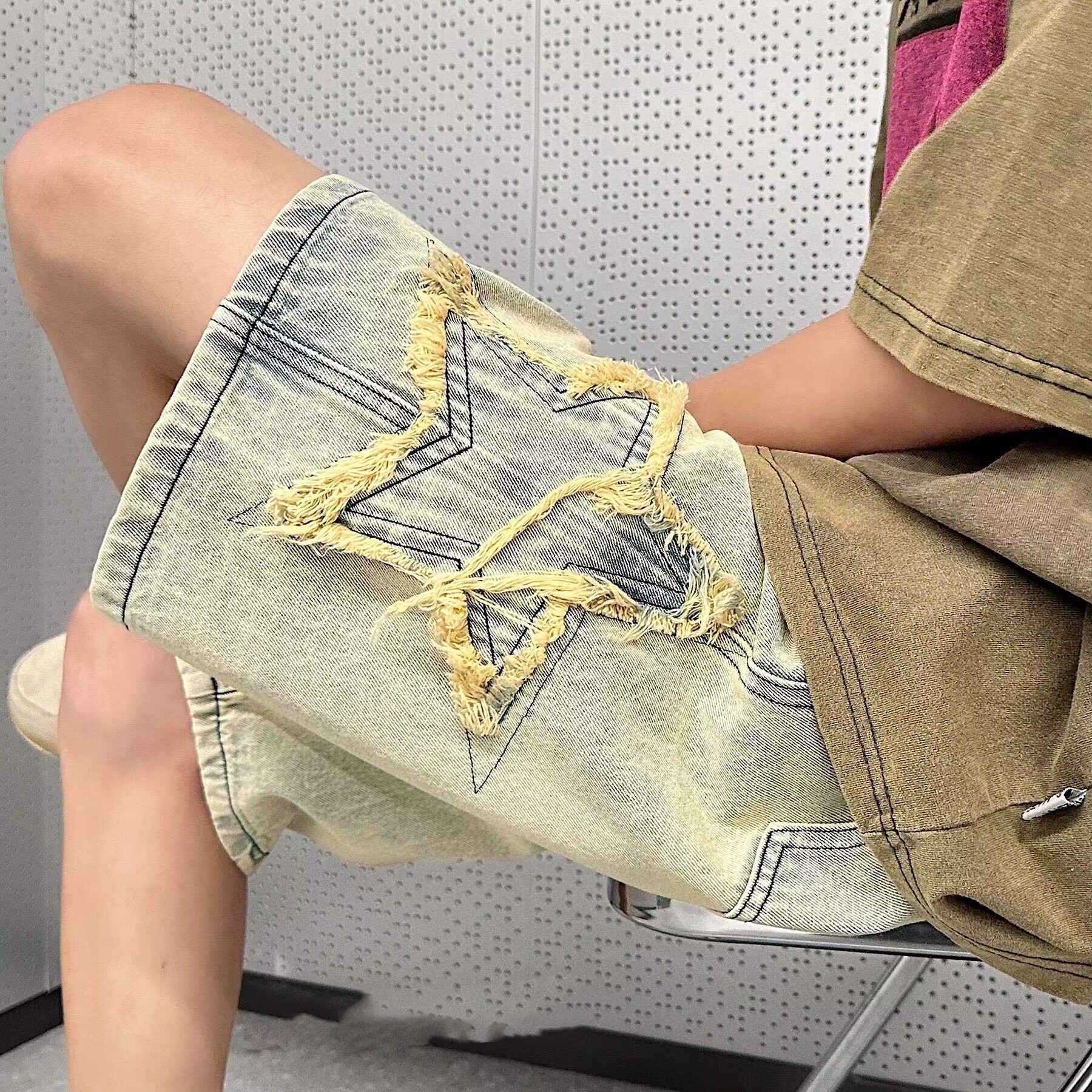 Washed Do The Old Cowboy Shorts - Blue