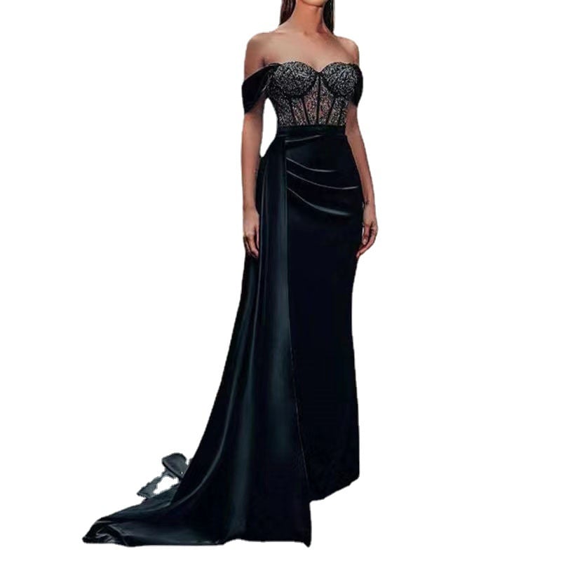 Fishtail Slit Evening Dress Image 5