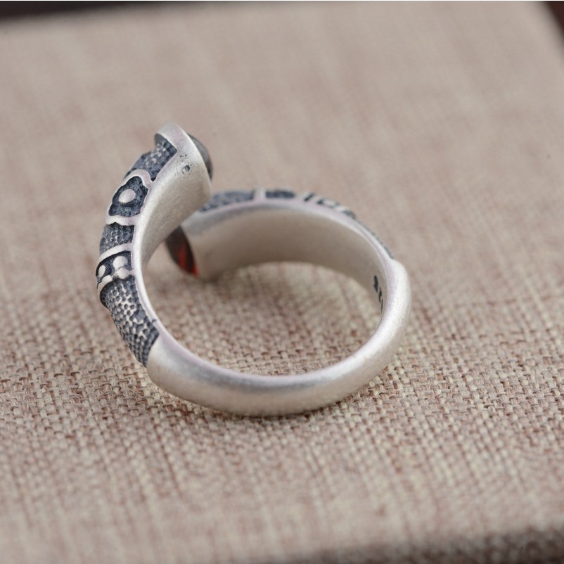 Vintage Thai Silver Craft Ring 4