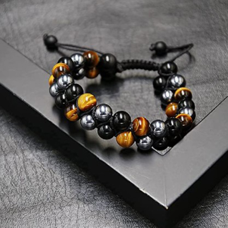 Obsidian Hand Beaded Bracelet 3
