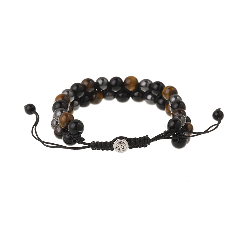 Obsidian Hand Beaded Bracelet 2