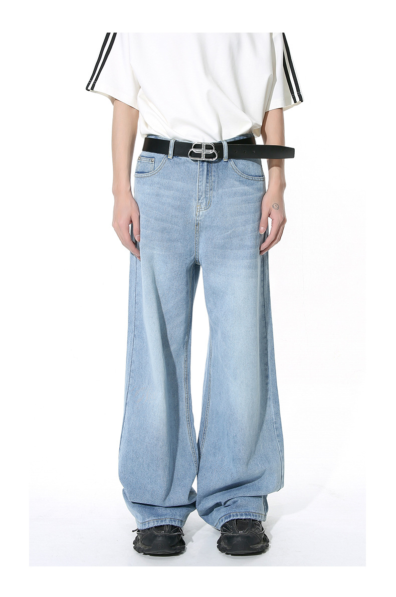 Straight Mop Loose Casual Jeans - Stylish Choices