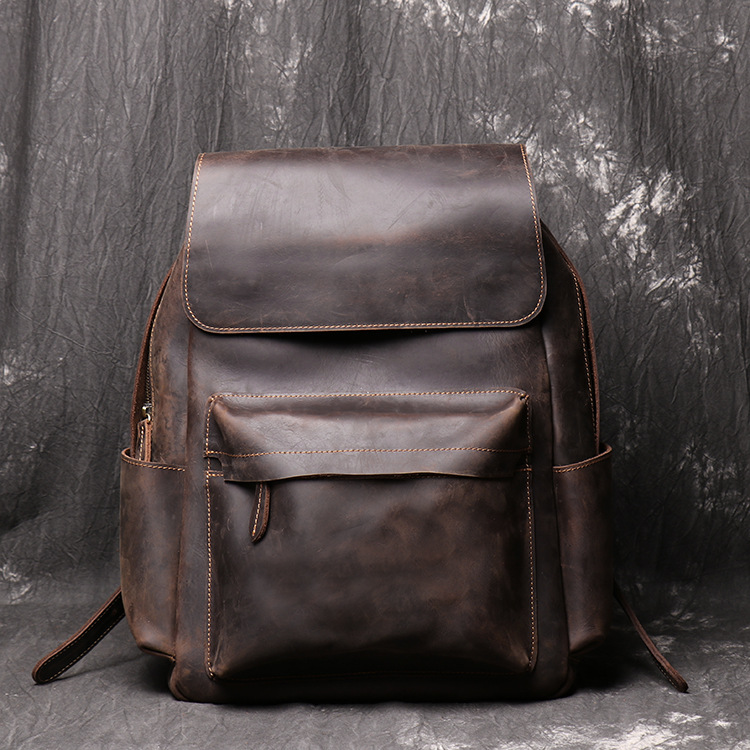 Leather Backpack Retro - Details