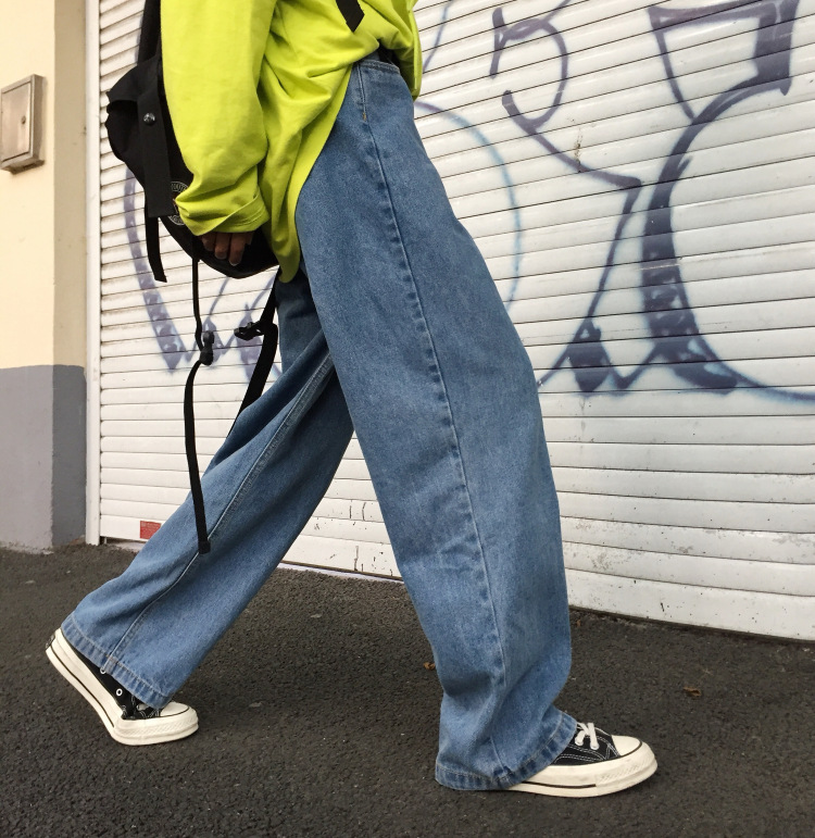 Wide-leg jeans - blue
