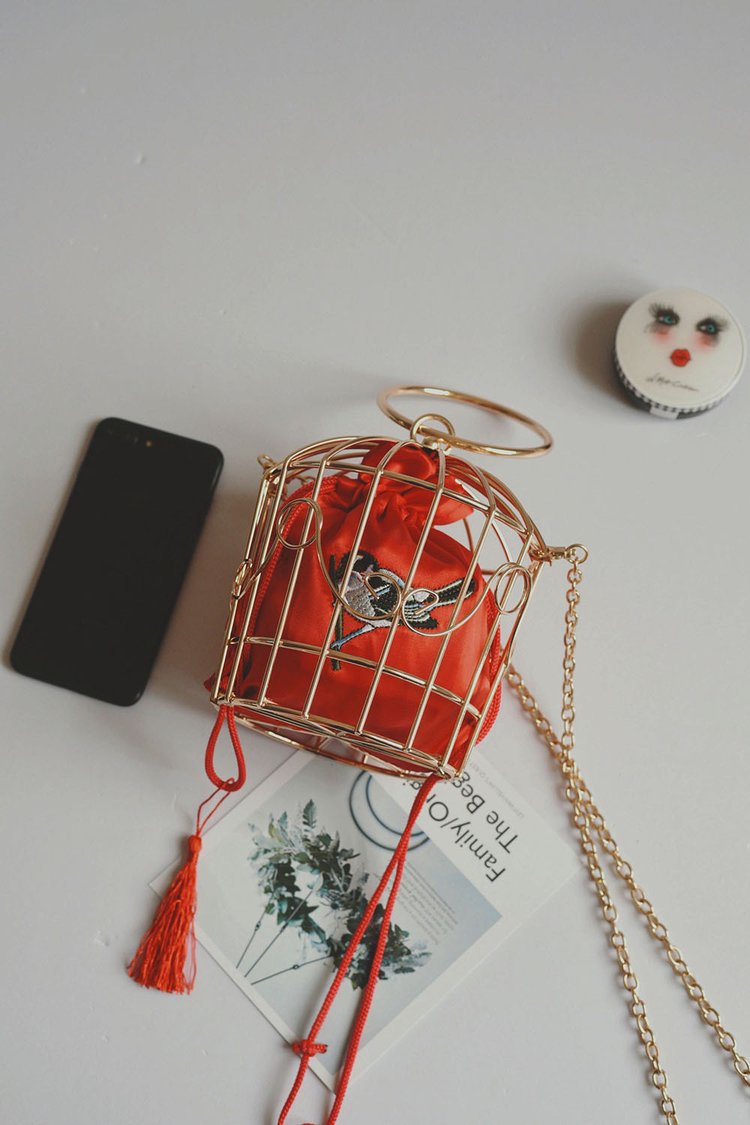 Handbag Birdcage Shoulder Bag Image 10